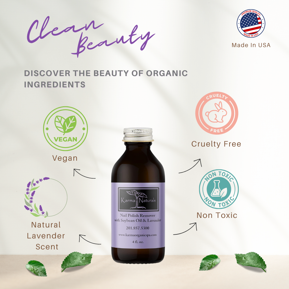 Karma Naturals Nail Polish Remover with Soybean and Lavender Oil - 3 Pack  12 Fl oz