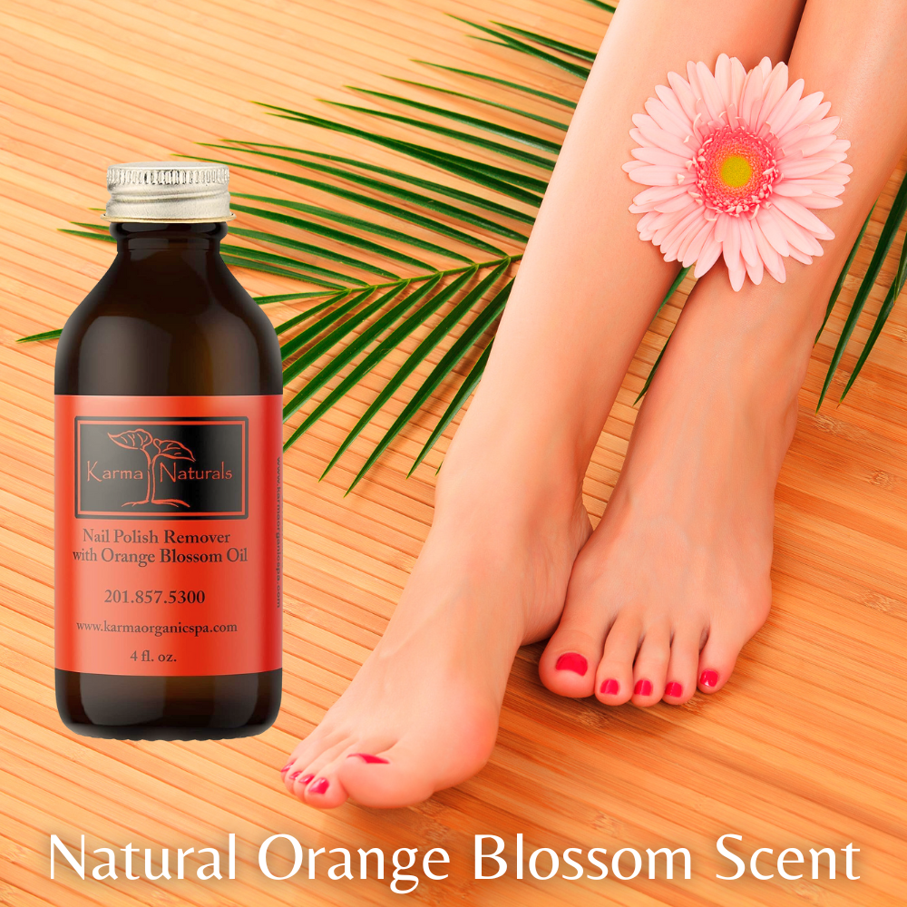 Karma Naturals Nail Polish Remover with Soybean and Orange Blossom Oil - 4 fl. Oz.