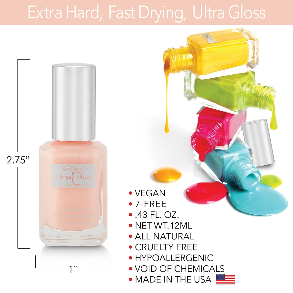 Shabby Sheer - Nail Polish; Non-Toxic, Vegan, and Cruelty-Free (