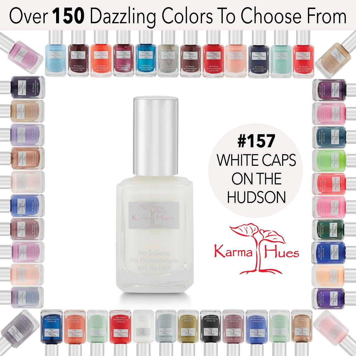 Whitecaps on the Hudson - Nail Polish; Non-Toxic, Vegan, and Cruelty-Free (
