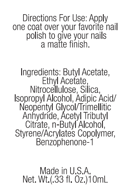 Make It Matte Top Coat - Non-Toxic, Vegan, and Cruelty-Free (
