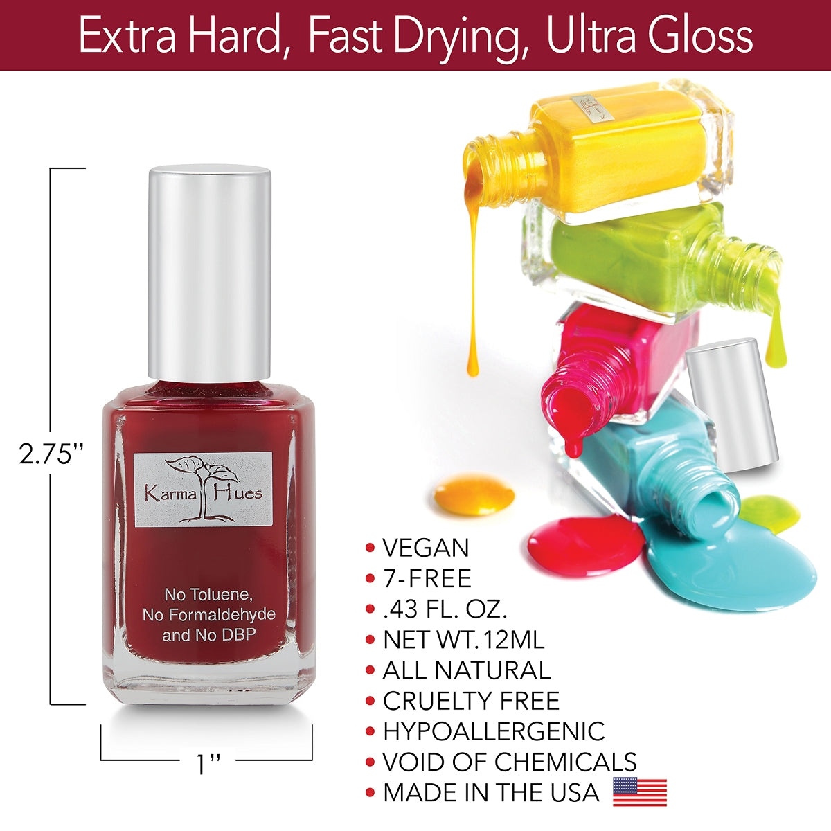 Two Dozen Roses - Nail Polish; Non-Toxic, Vegan, and Cruelty-Free (