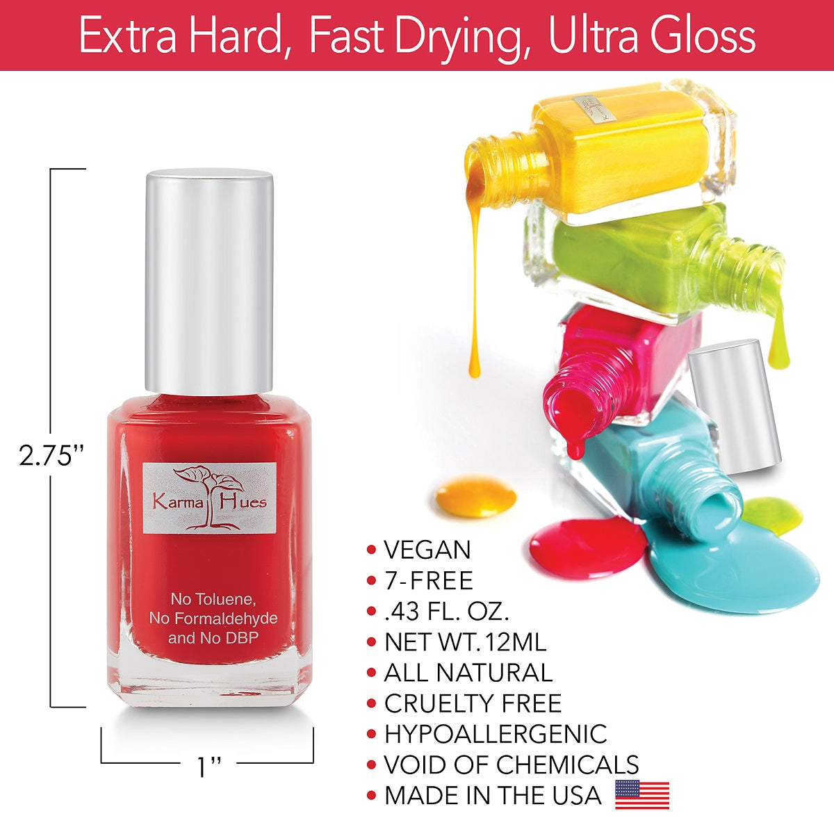 Karma Naturals Nail Polish - Geranium