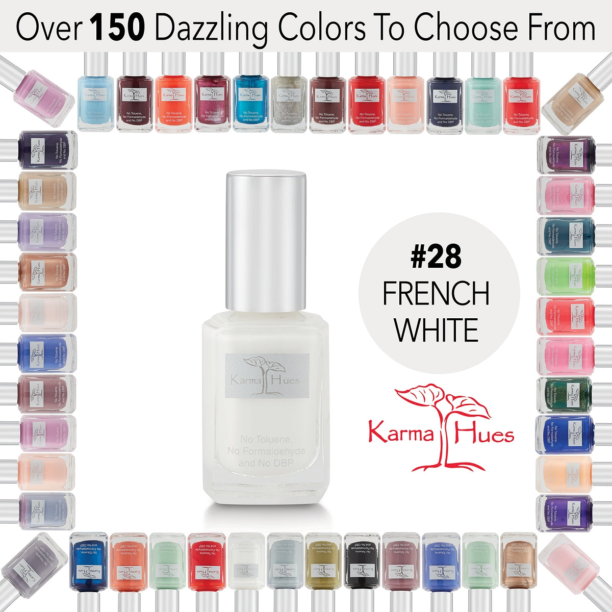 French White - Nail Polish; Non-Toxic, Vegan, and Cruelty-Free (