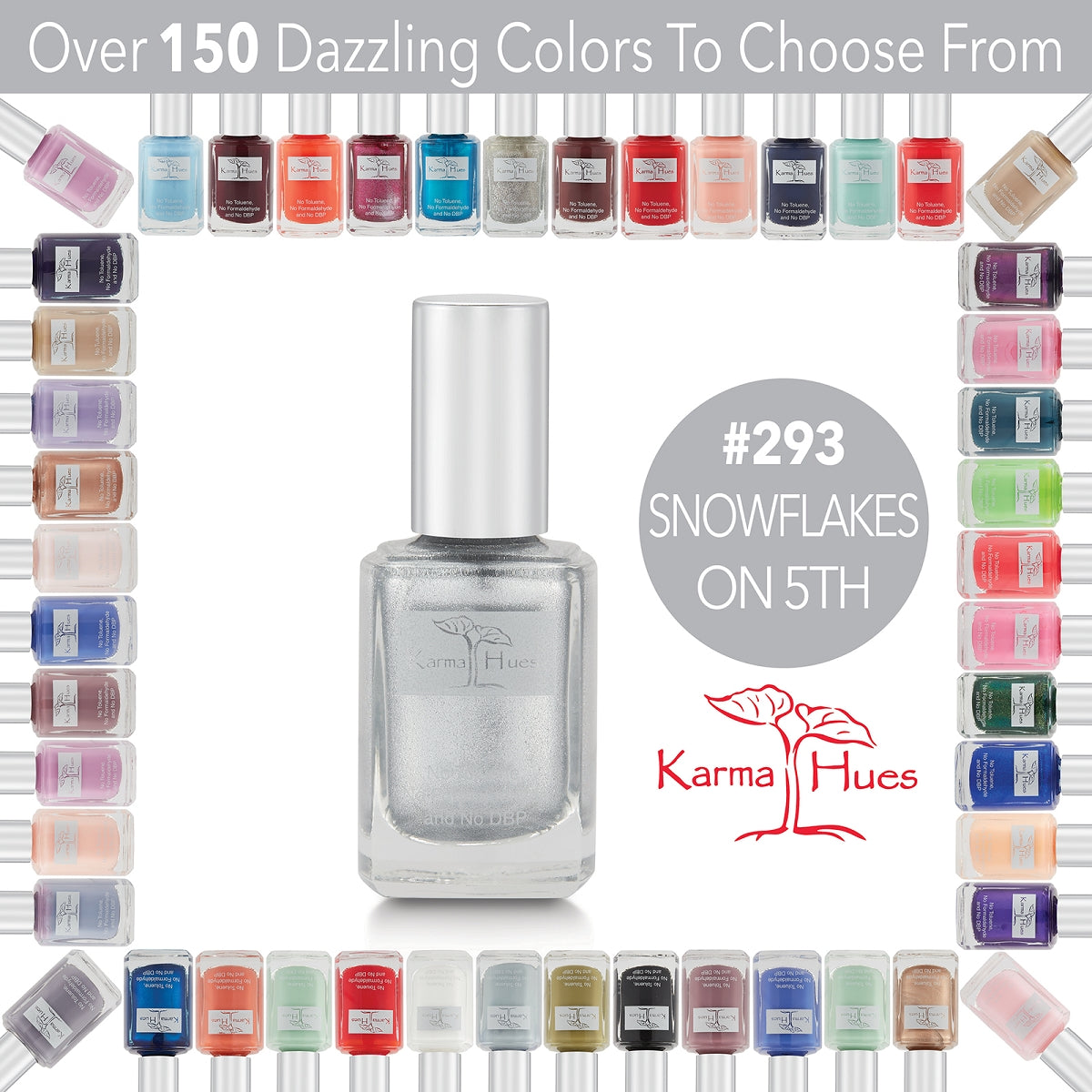 Snowflakes on 5th - Nail Polish; Non-Toxic, Vegan, and Cruelty-Free (