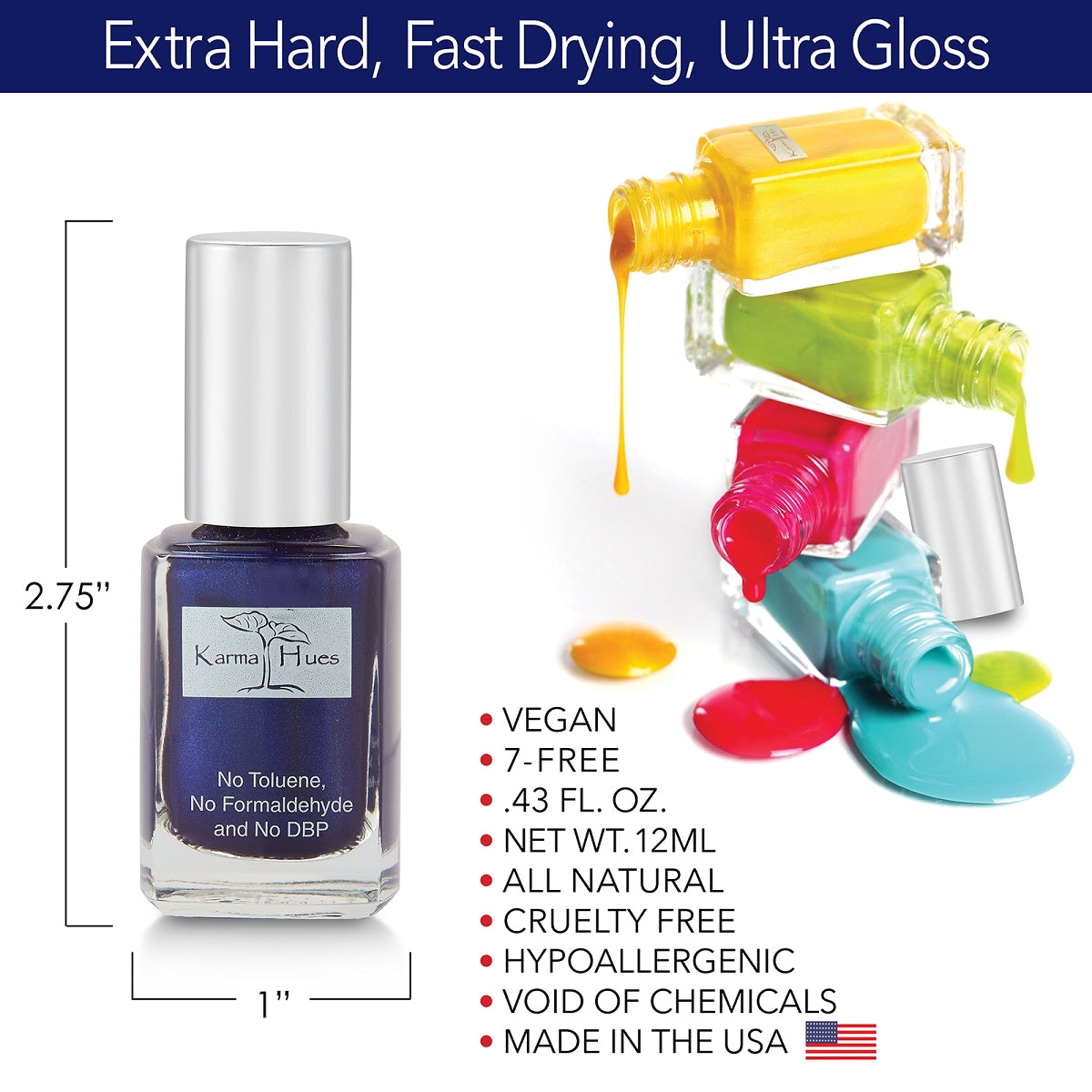 Moonlit Ocean - Nail Polish; Non-Toxic, Vegan, and Cruelty-Free (