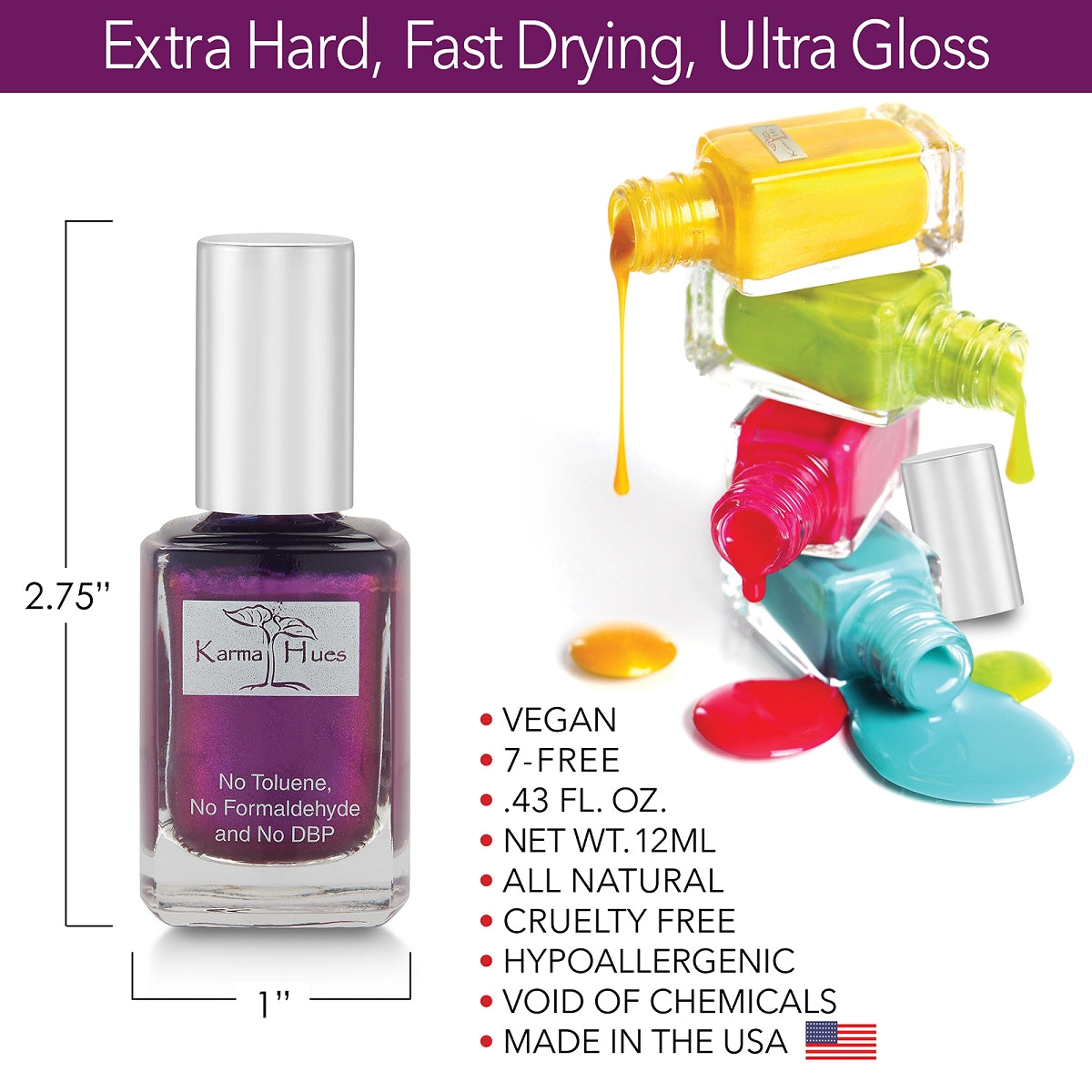 Royal Flush - Nail Polish; Non-Toxic, Vegan, and Cruelty-Free (