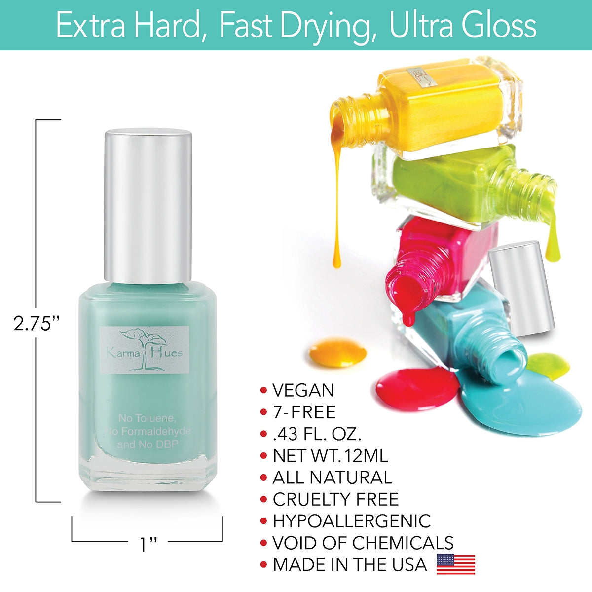 Little Blue Box - Nail Polish; Non-Toxic, Vegan, and Cruelty-Free (