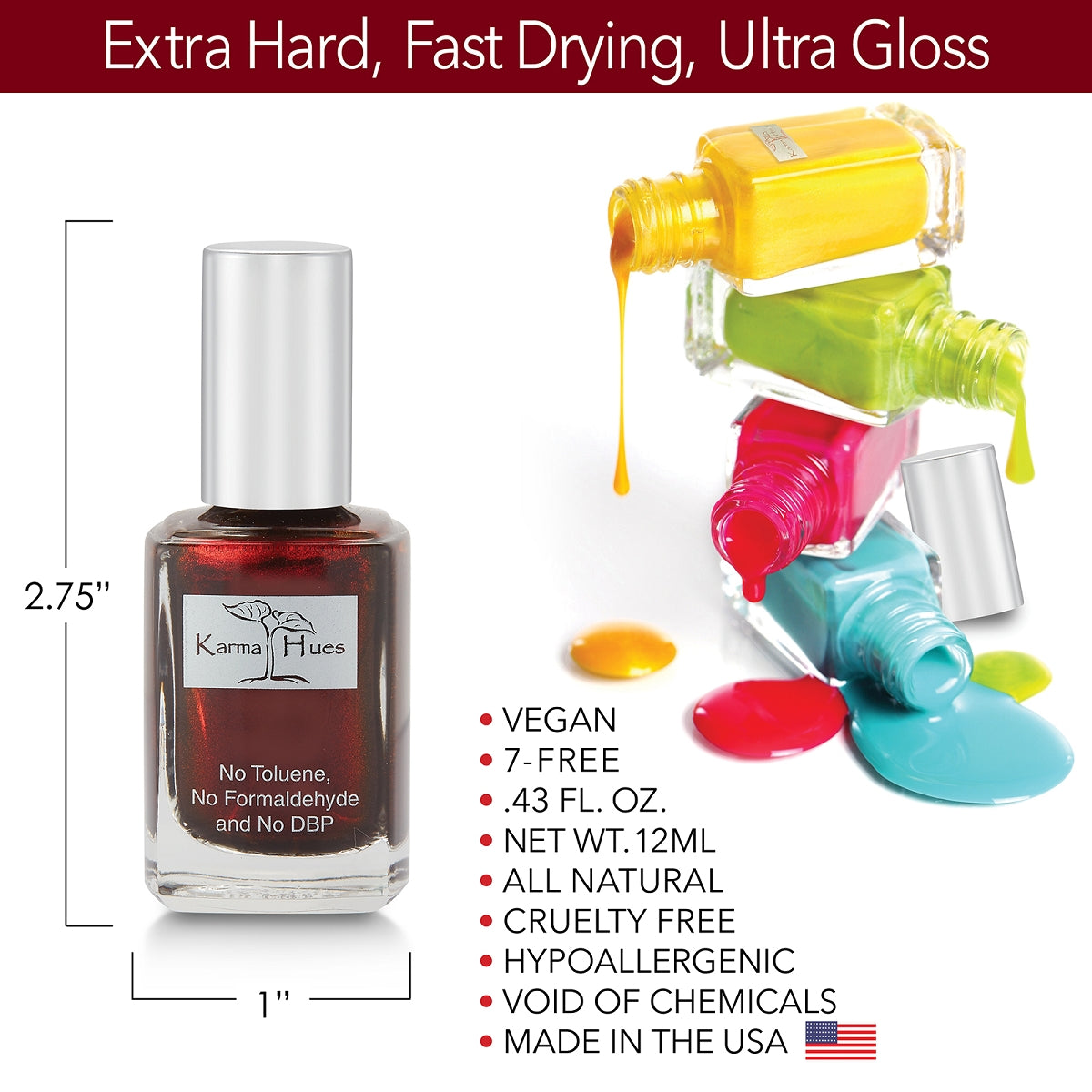 Giddy Up - Nail Polish; Non-Toxic, Vegan, and Cruelty-Free (