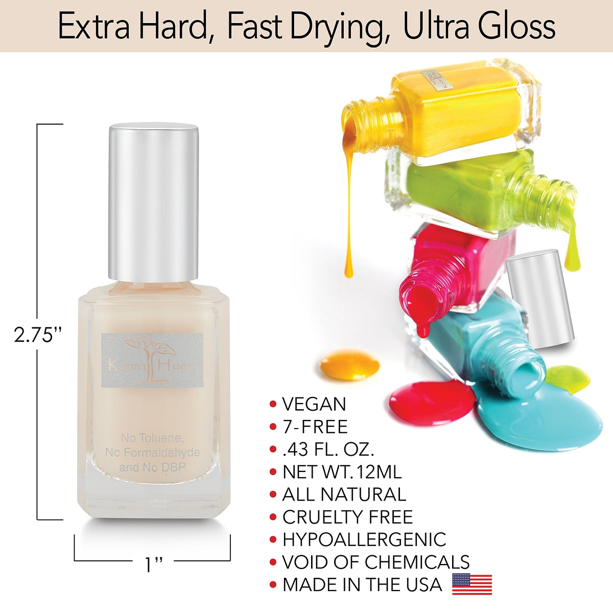 Creme Brulee - Nail Polish; Non-Toxic, Vegan, and Cruelty-Free (