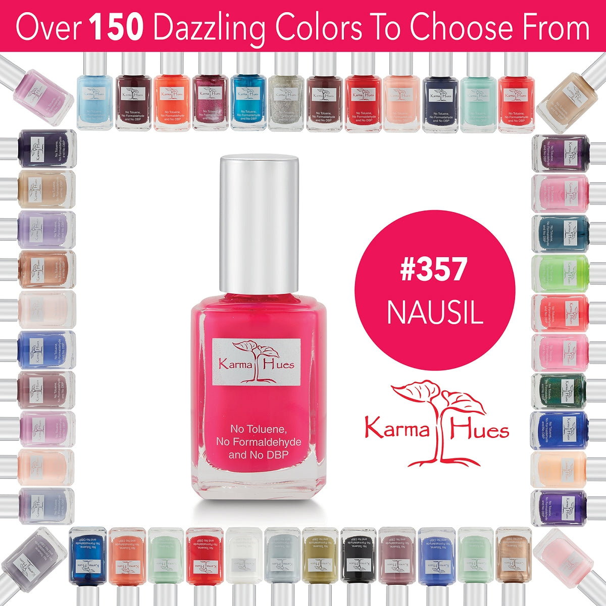 Nausil - Nail Polish; Non-Toxic, Vegan, and Cruelty-Free (