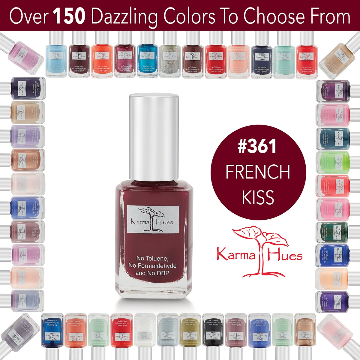 French Kiss - Nail Polish; Non-Toxic, Vegan, and Cruelty-Free (