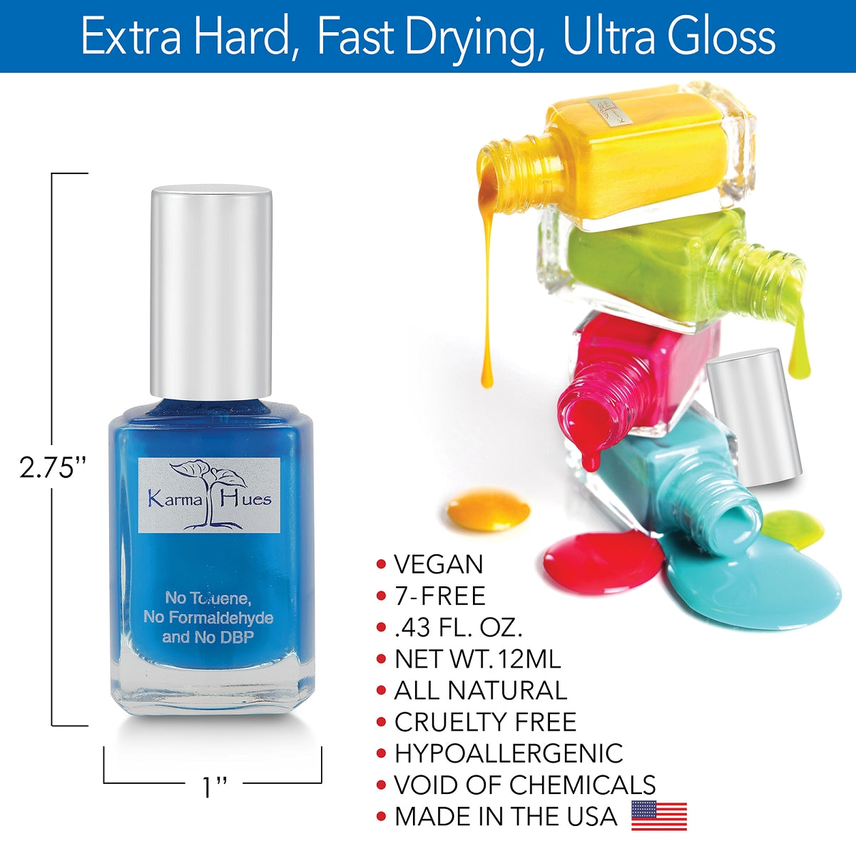 Sunday Funday - Nail Polish; Non-Toxic, Vegan, and Cruelty-Free (