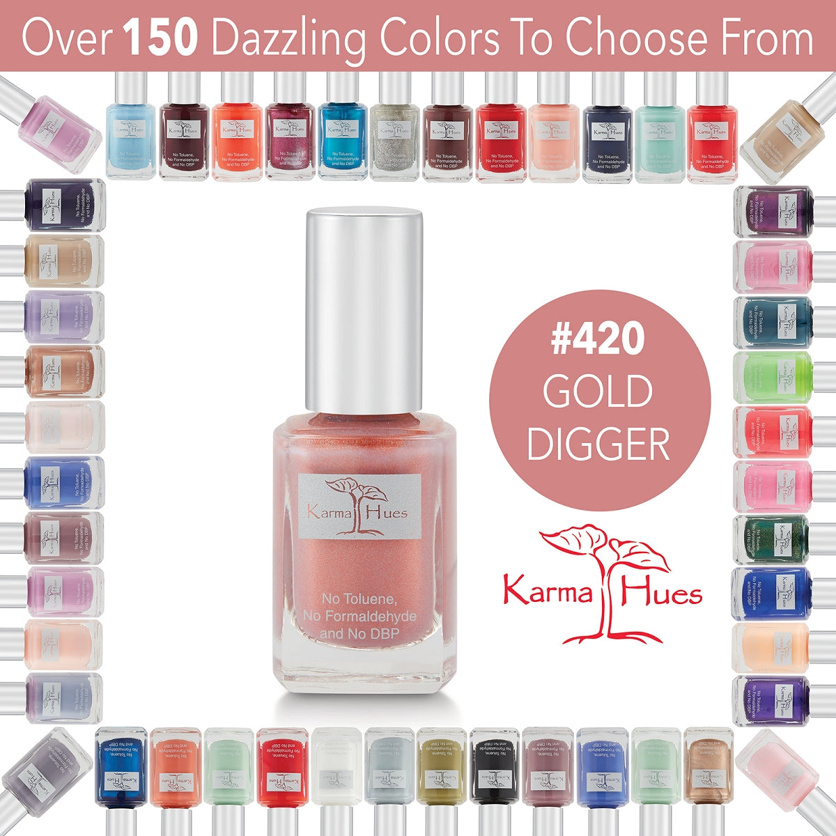 Gold Digger - Nail Polish; Non-Toxic, Vegan, and Cruelty-Free (