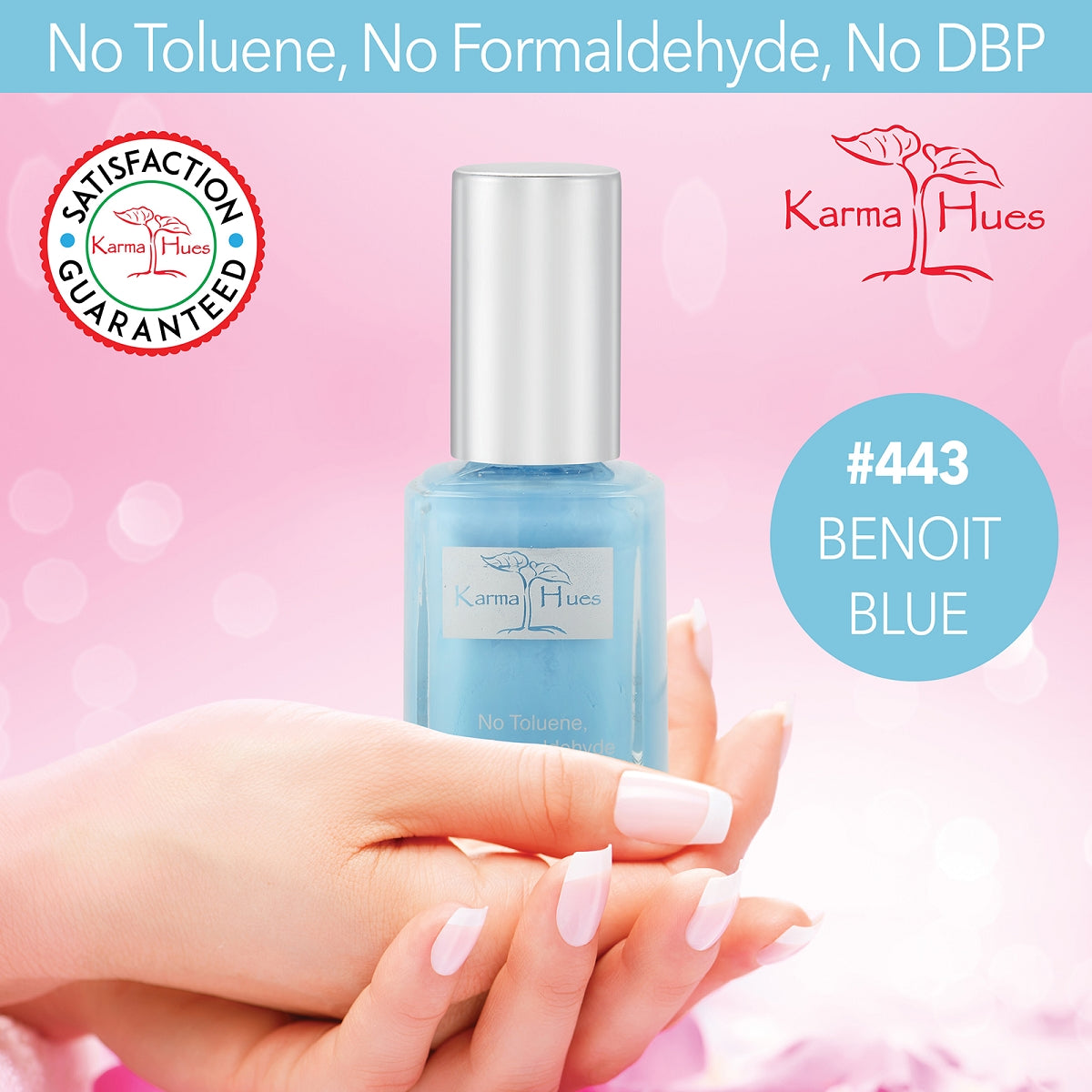 Benoit Blue - Nail Polish; Non-Toxic, Vegan, and Cruelty-Free (