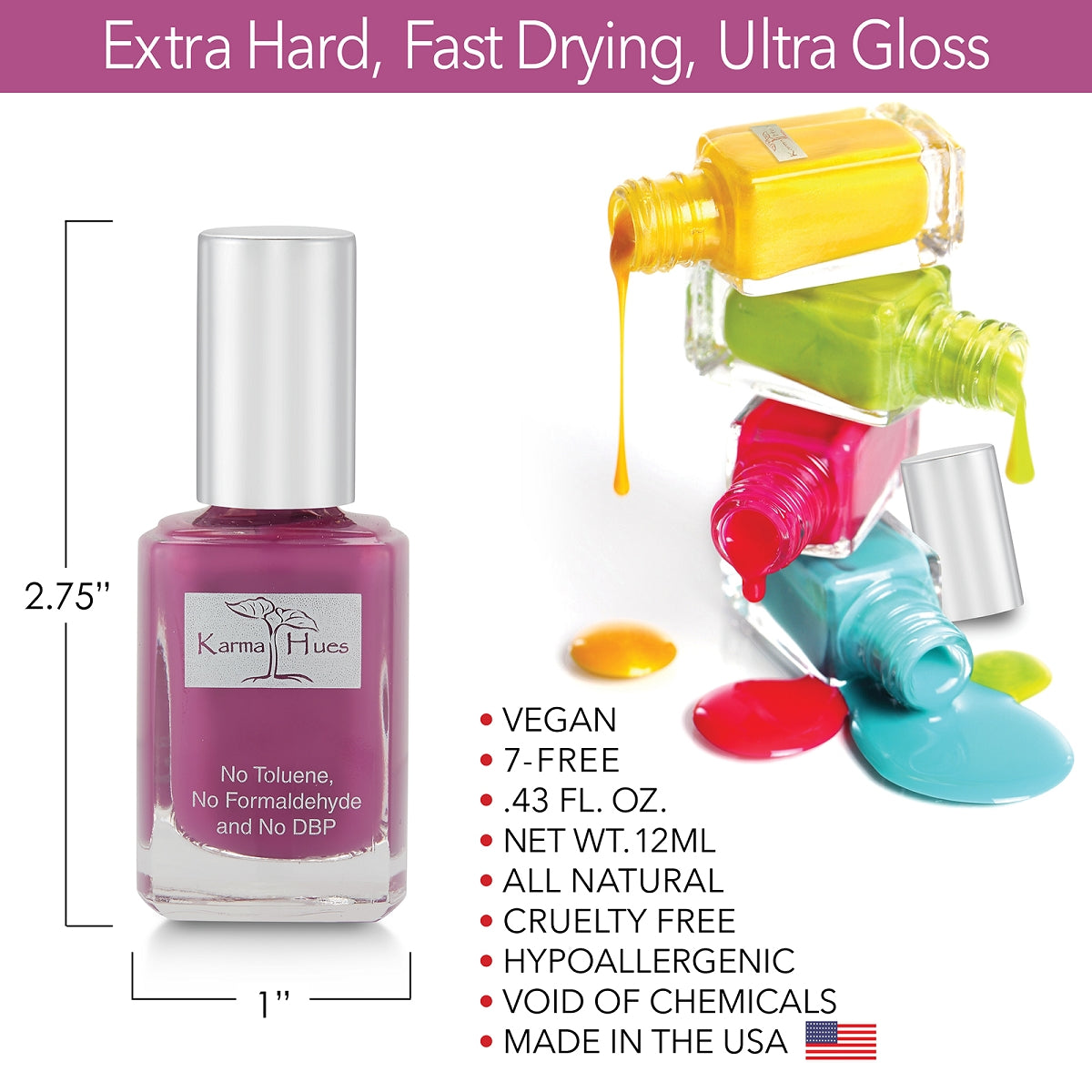 Oh My!! - Nail Polish; Non-Toxic, Vegan, and Cruelty-Free (