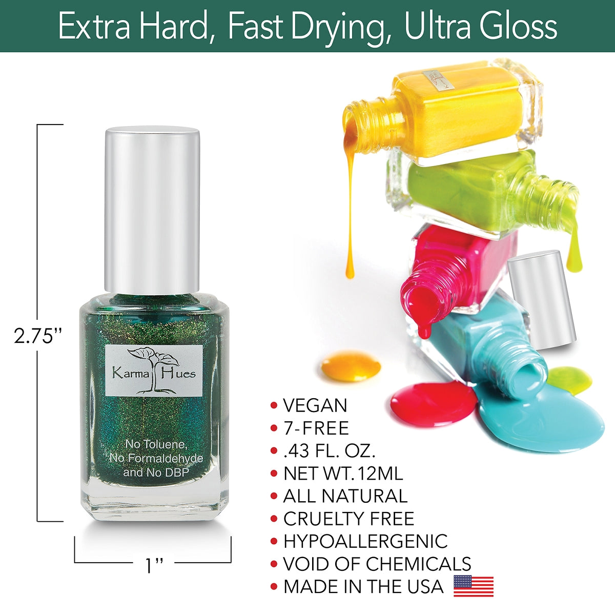 Unstoppable - Nail Polish; Non-Toxic, Vegan, and Cruelty-Free (