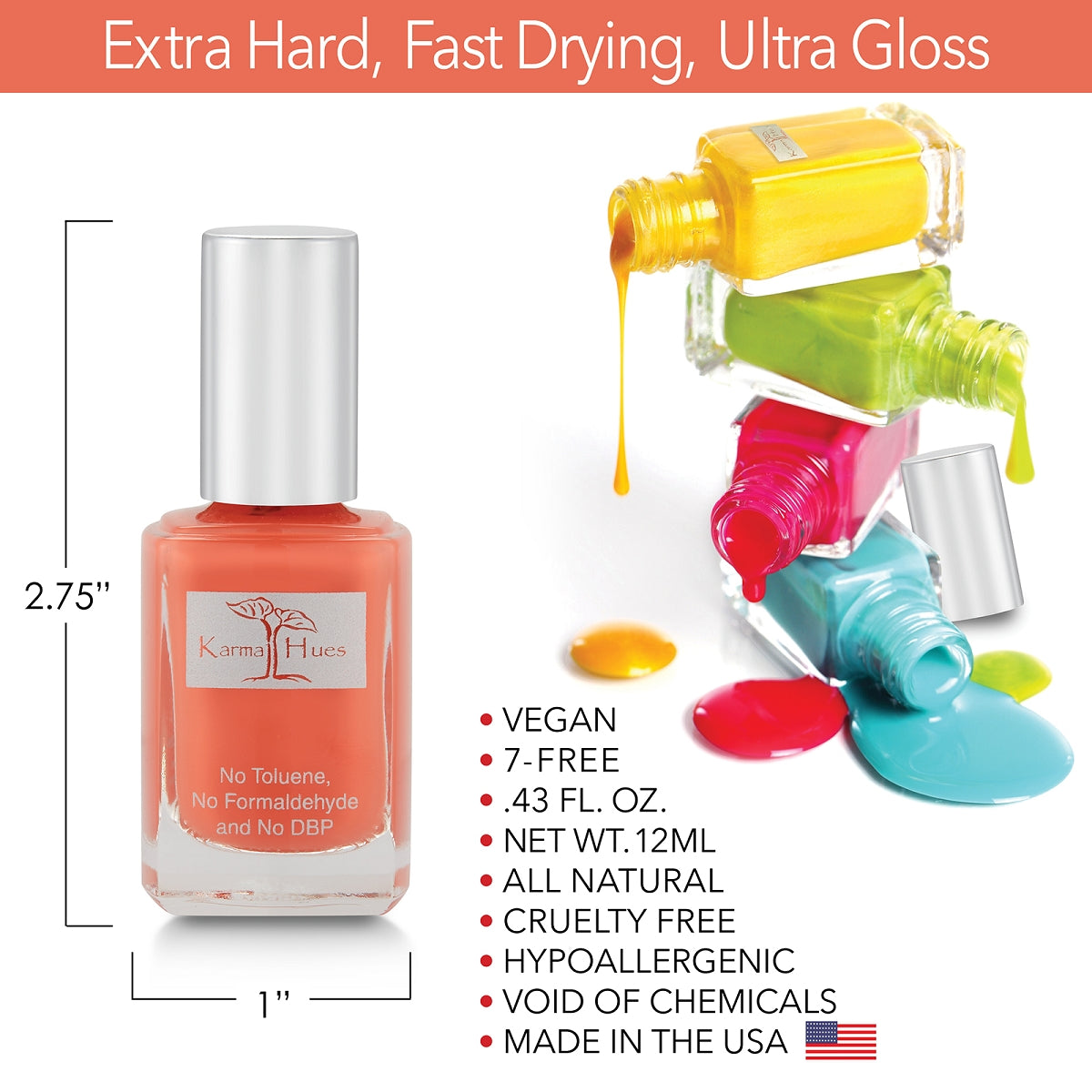 Terra Cotta - Nail Polish; Non-Toxic, Vegan, and Cruelty-Free (