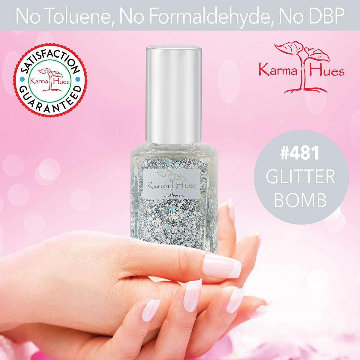 Glitter Bomb - Nail Polish; Non-Toxic, Vegan, and Cruelty-Free (