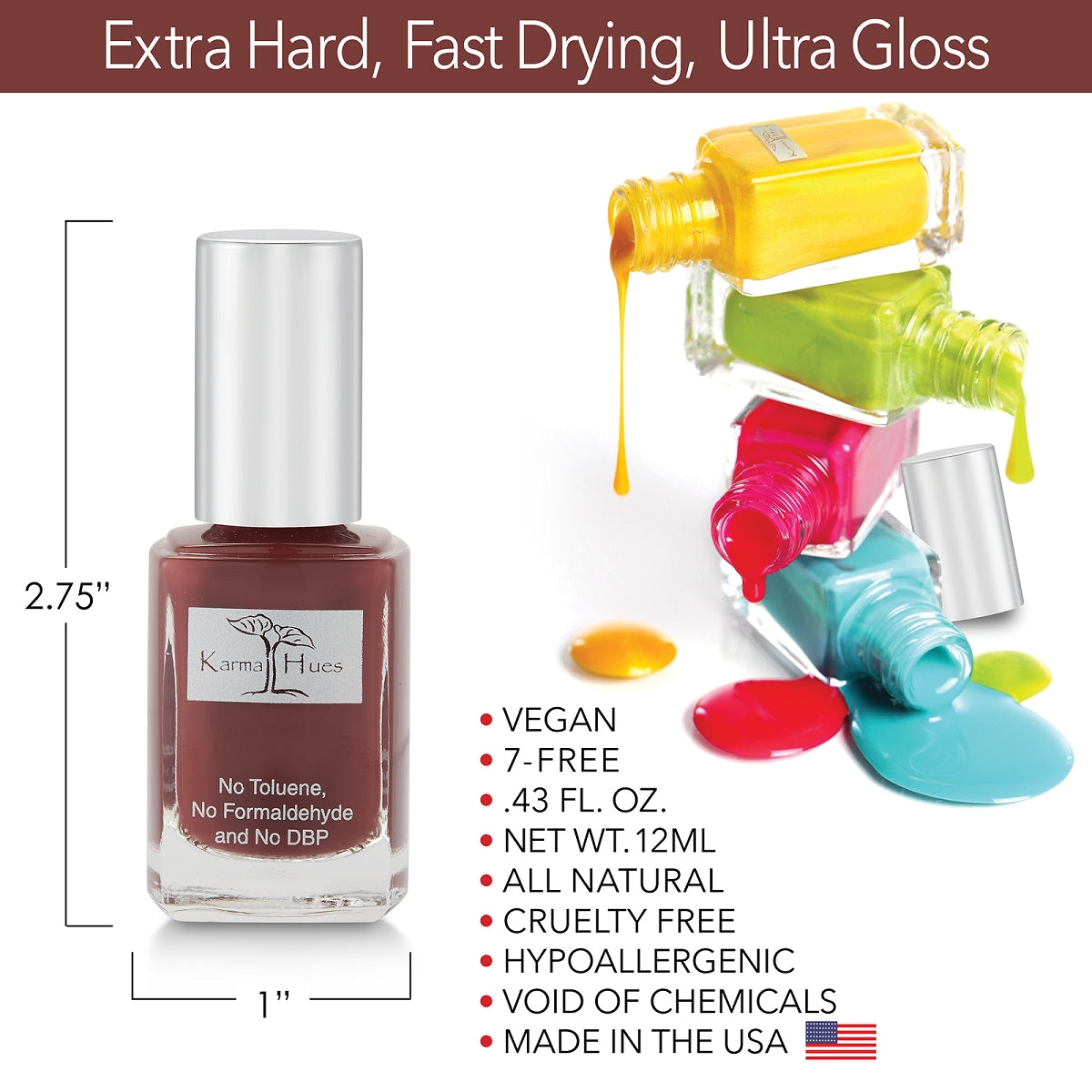 Carina - Nail Polish; Non-Toxic, Vegan, and Cruelty-Free (