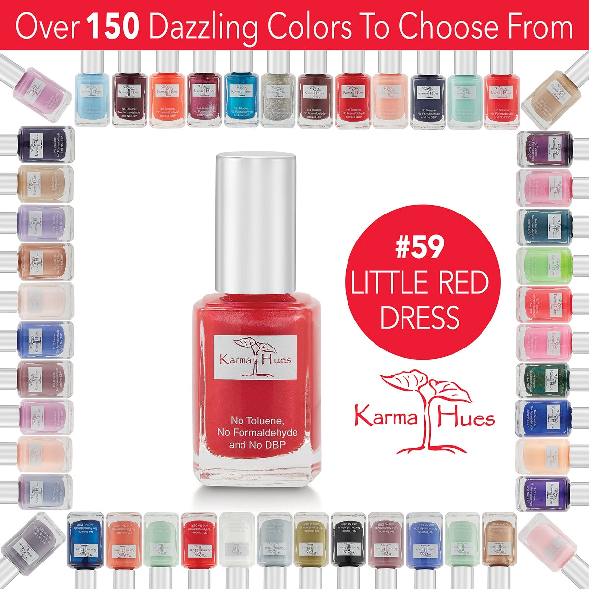 Little Red Dress - Nail Polish; Non-Toxic, Vegan, and Cruelty-Free (