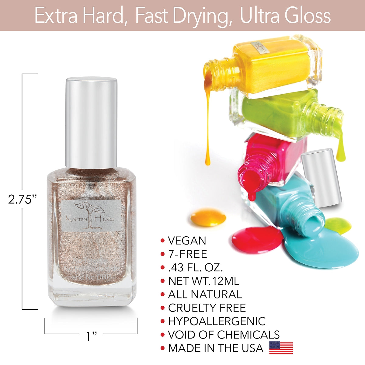 Champagne Toast - Nail Polish; Non-Toxic, Vegan, and Cruelty-Free (