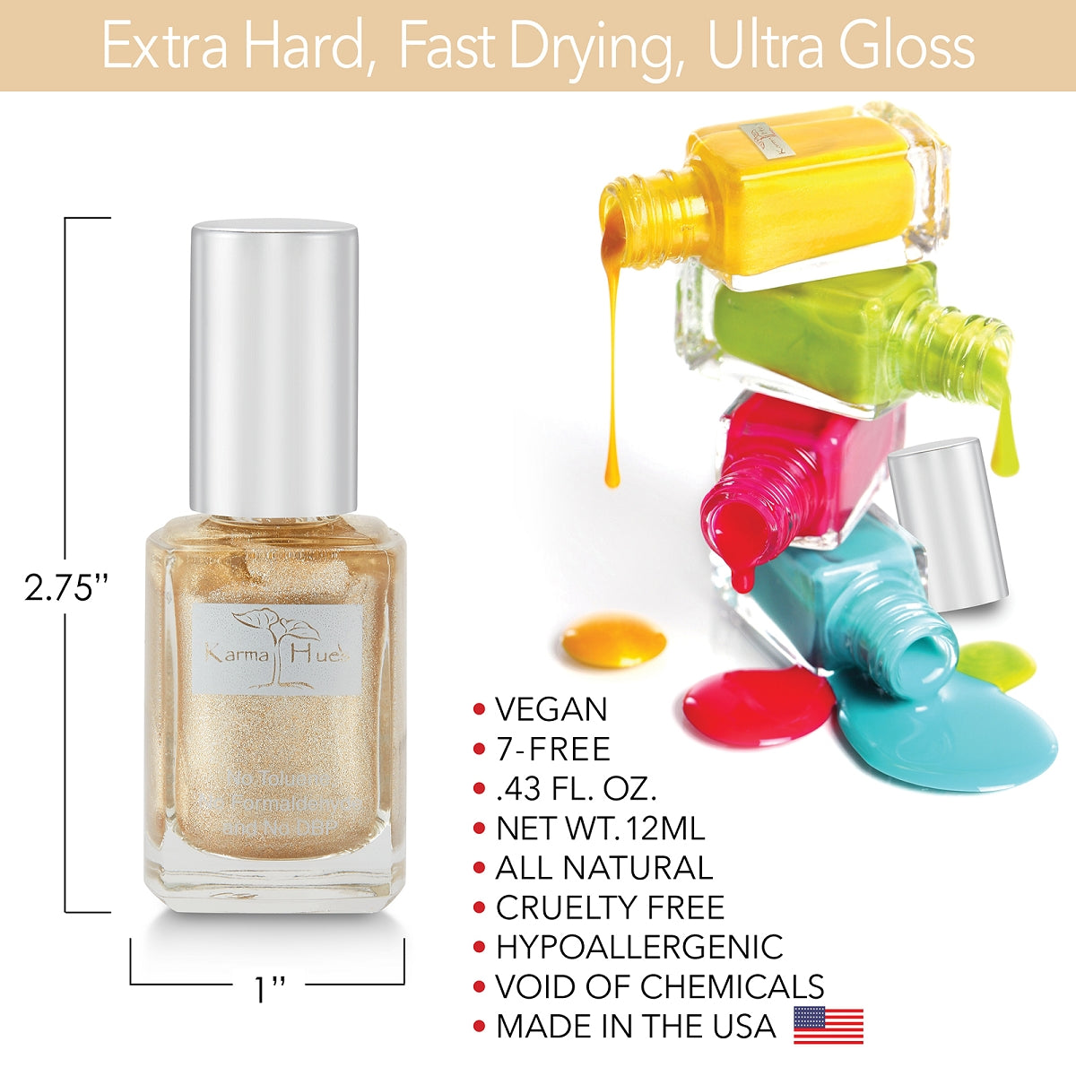 Vegas Night - Nail Polish; Non-Toxic, Vegan, and Cruelty-Free (