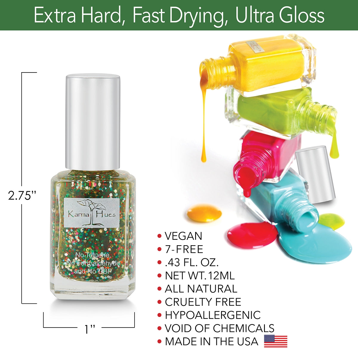 Fist Pumps and Beats - Nail Polish; Non-Toxic, Vegan, and Cruelty-Free (