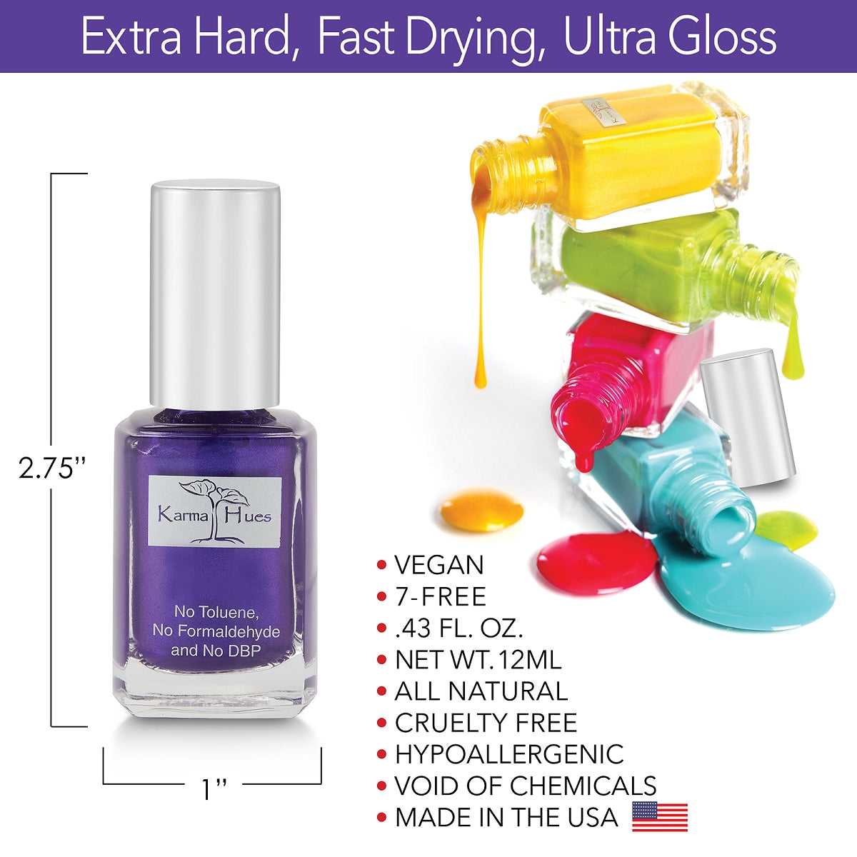 Chakra - Nail Polish; Non-Toxic, Vegan, and Cruelty-Free (
