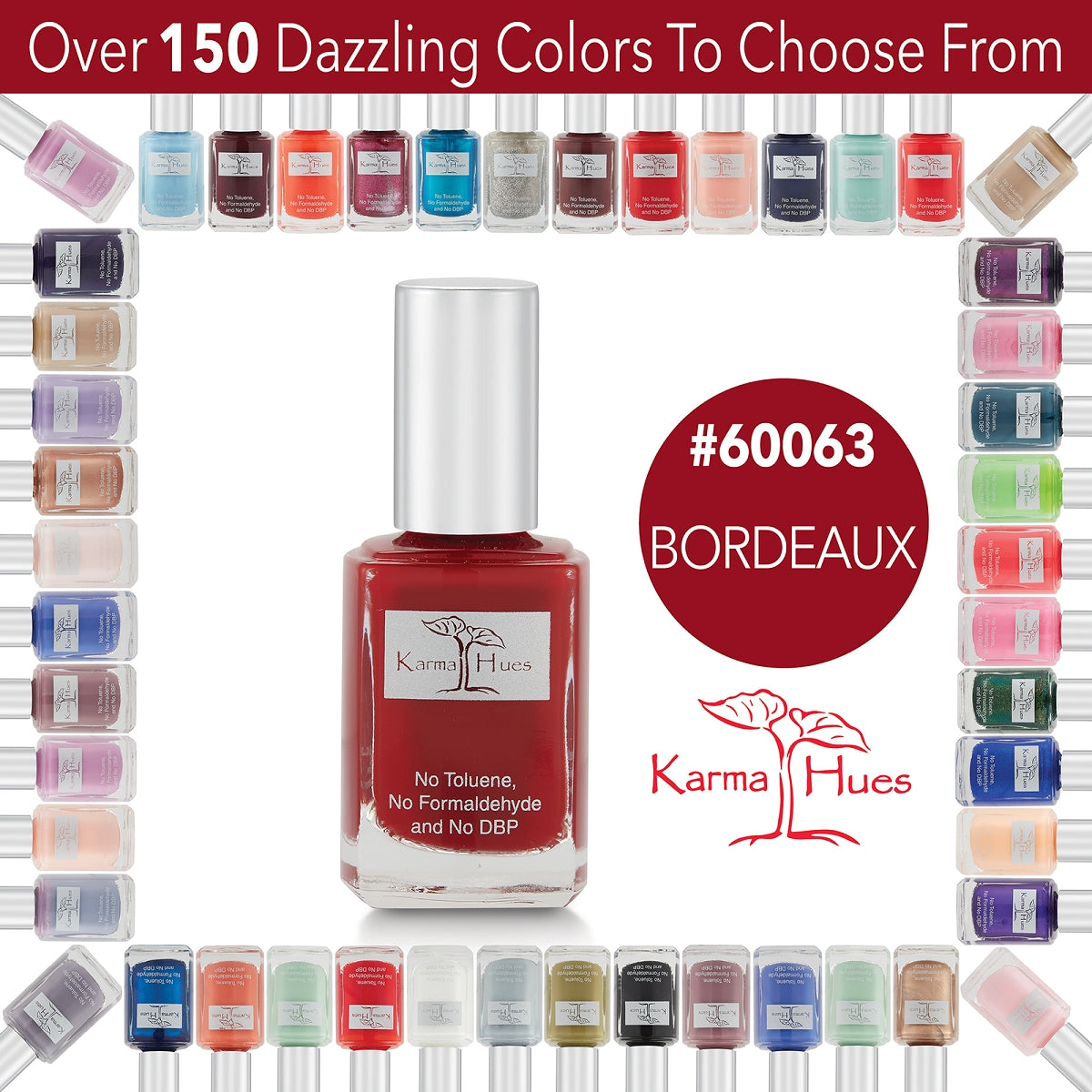 Bordeaux - Nail Polish; Non-Toxic, Vegan, and Cruelty-Free (
