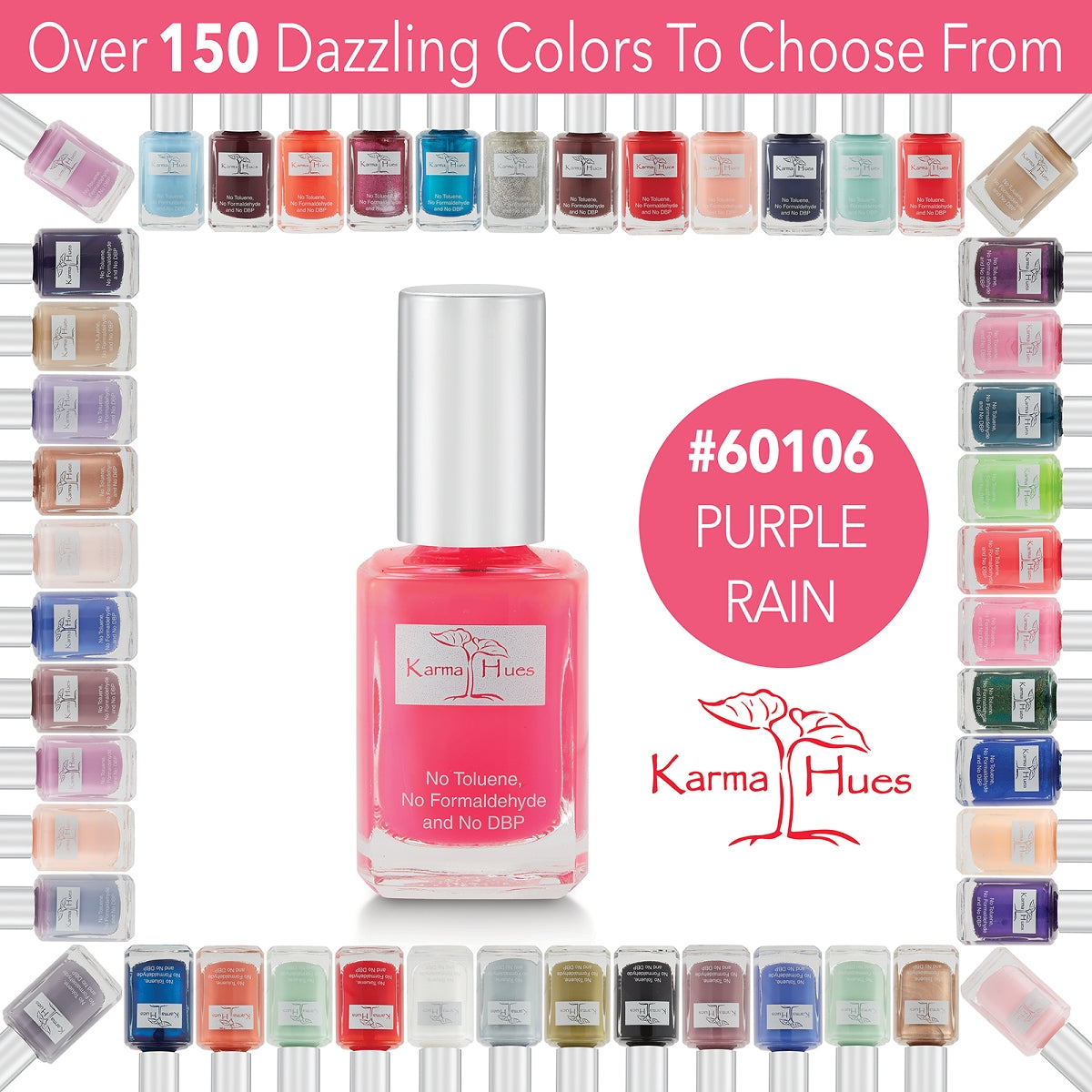 Purple Rain - Nail Polish; Non-Toxic, Vegan, and Cruelty-Free (