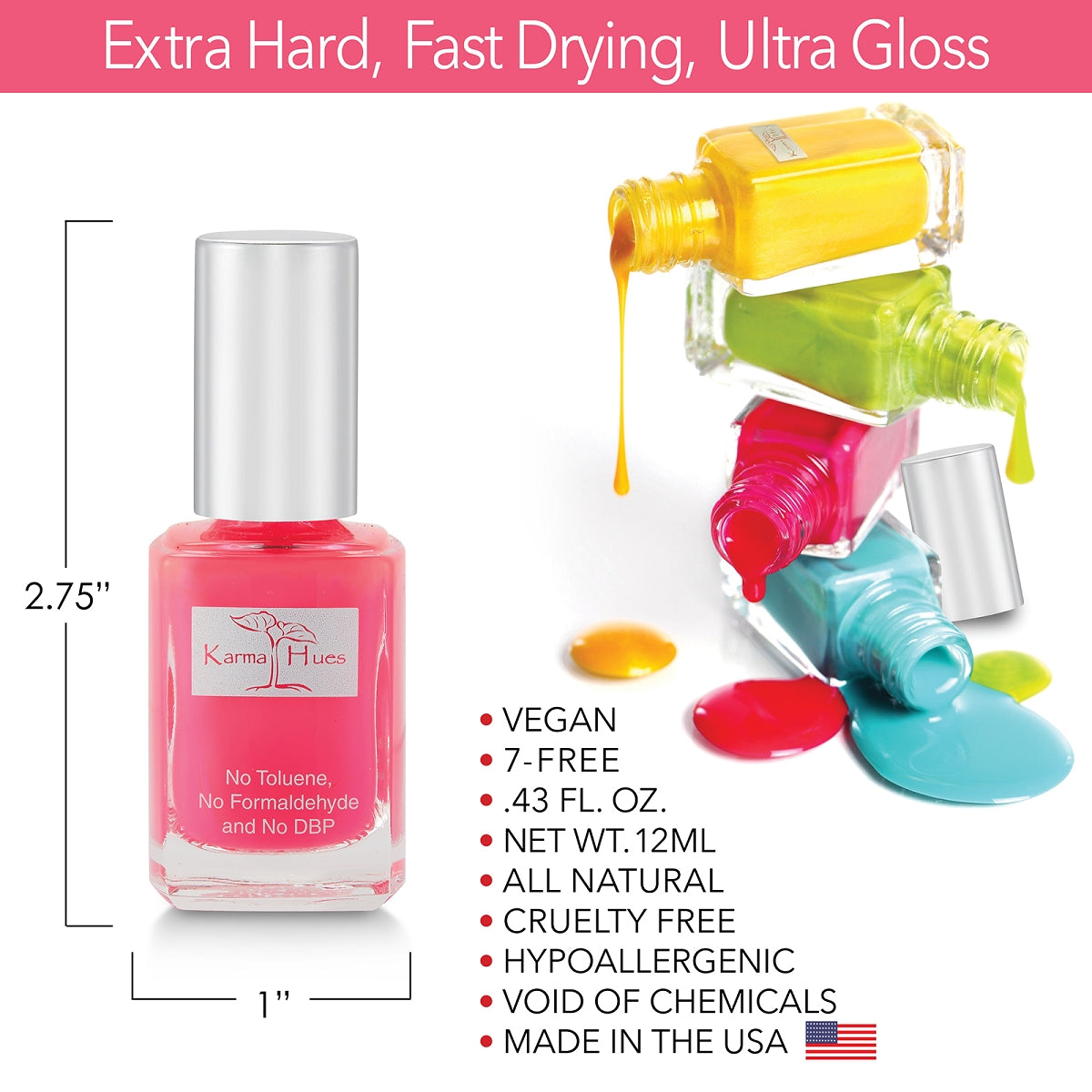 Purple Rain - Nail Polish; Non-Toxic, Vegan, and Cruelty-Free (