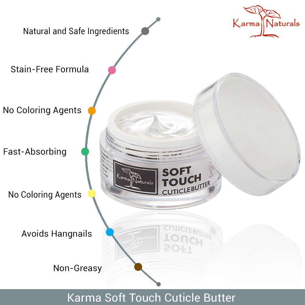 Karma Naturals Cuticle Butter Cream - Deeply Nourishes Skin and Strengthen nails