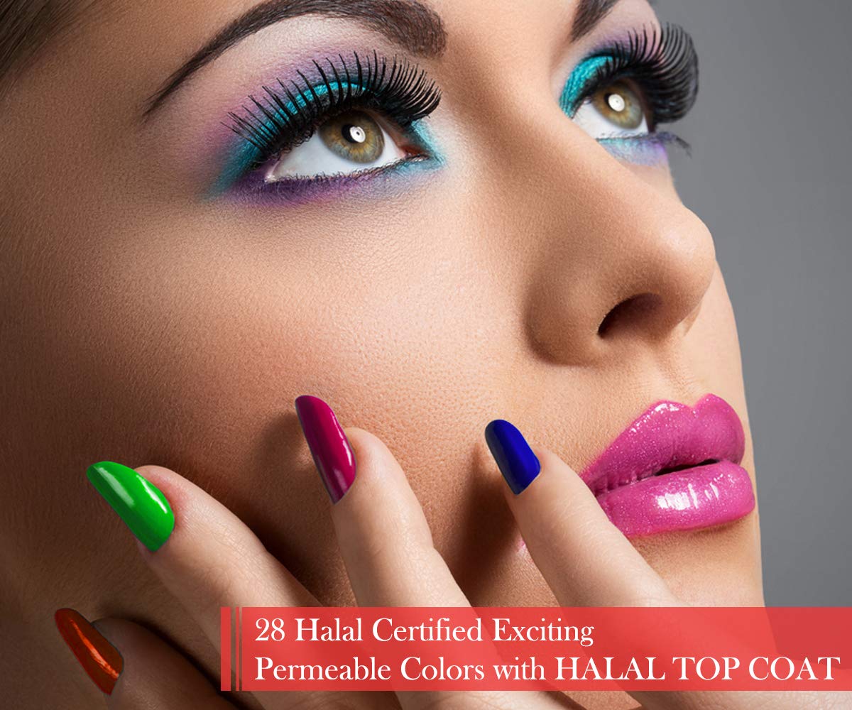 Aaleyah - Karma Halal Certified Nail Polish; Vegan, and Cruelty-Free Oxygen Permeable Wudu Friendly Nail Enamel (H2