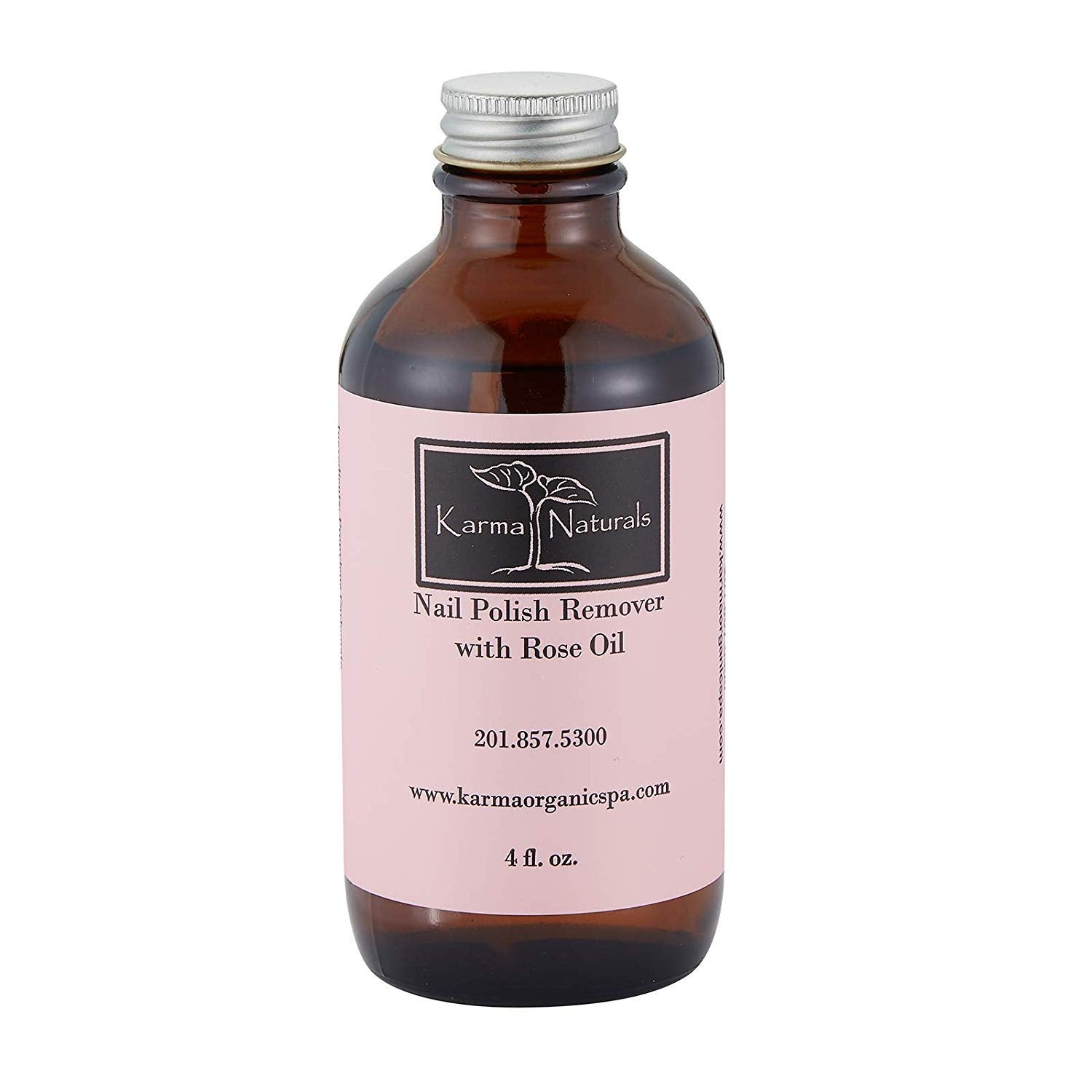 Karma Naturals Nail Polish Remover with Soybean and Rose Oil - 4 fl. Oz.