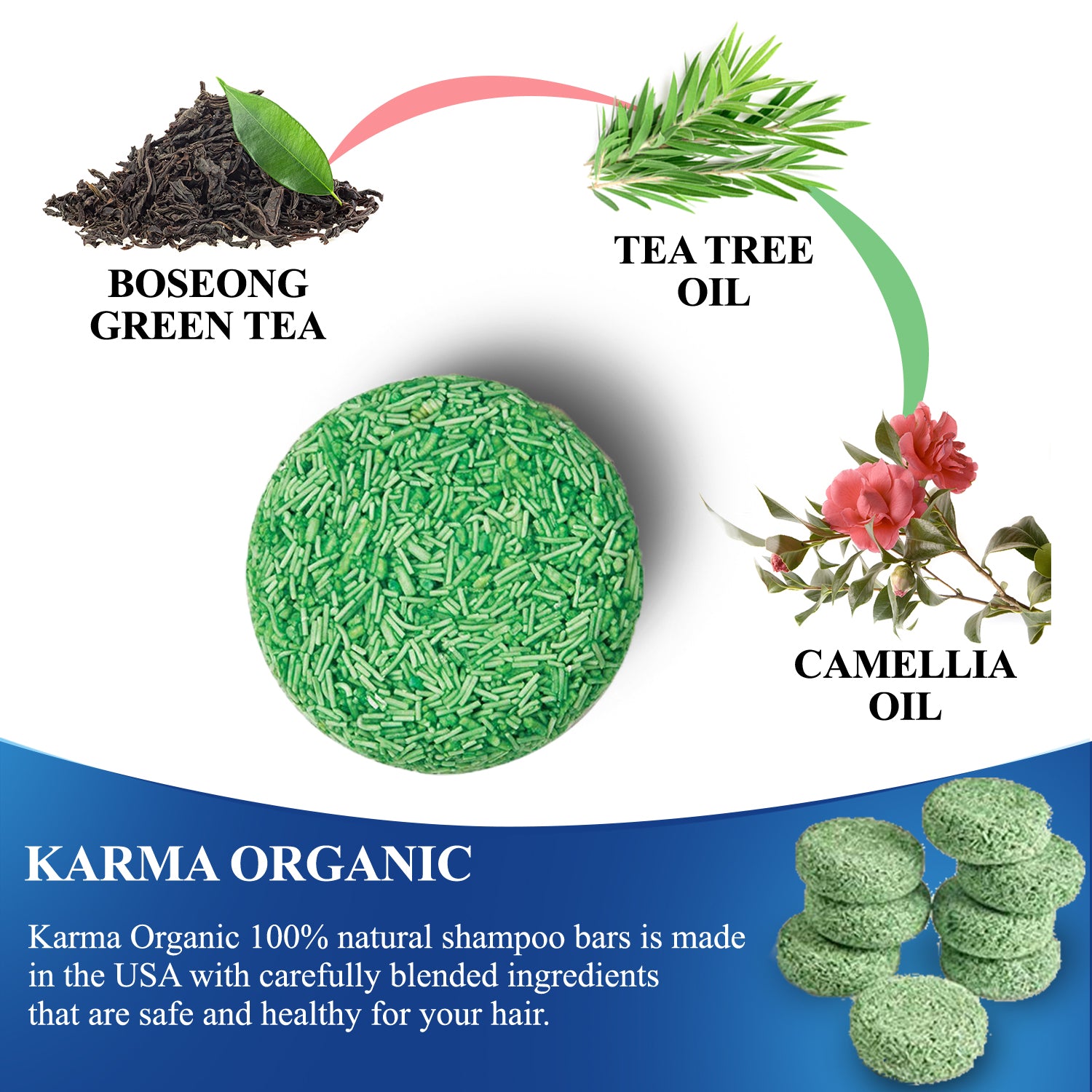 Karma Naturals Shampoo Bar with Green Tea