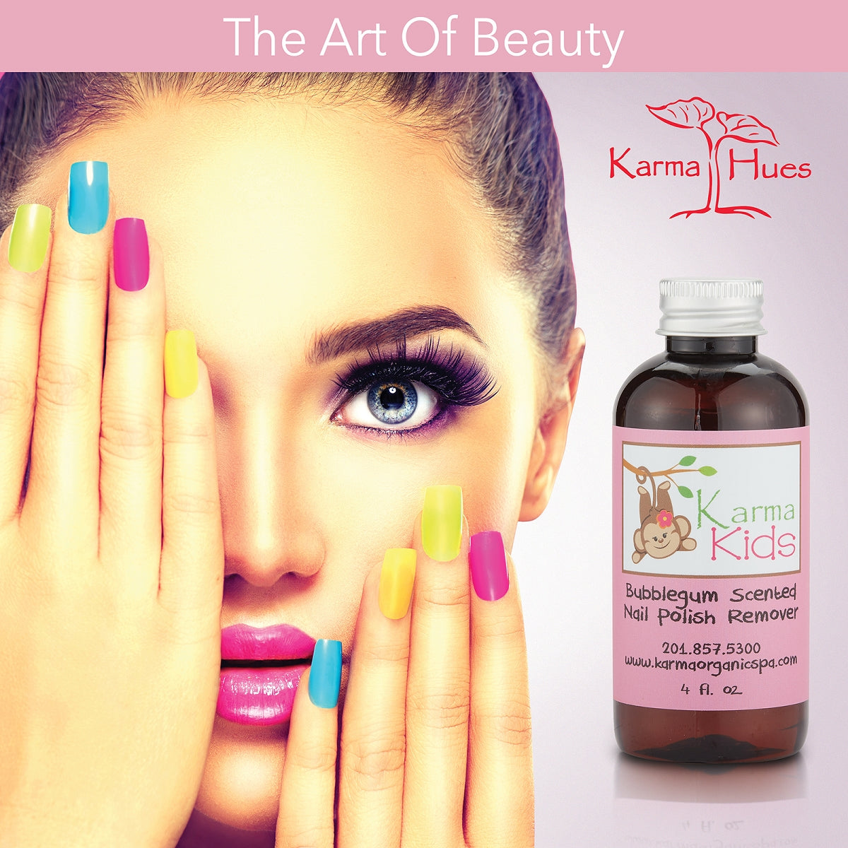 Karma Kids Nail Polish Remover, Bubblegum Scented