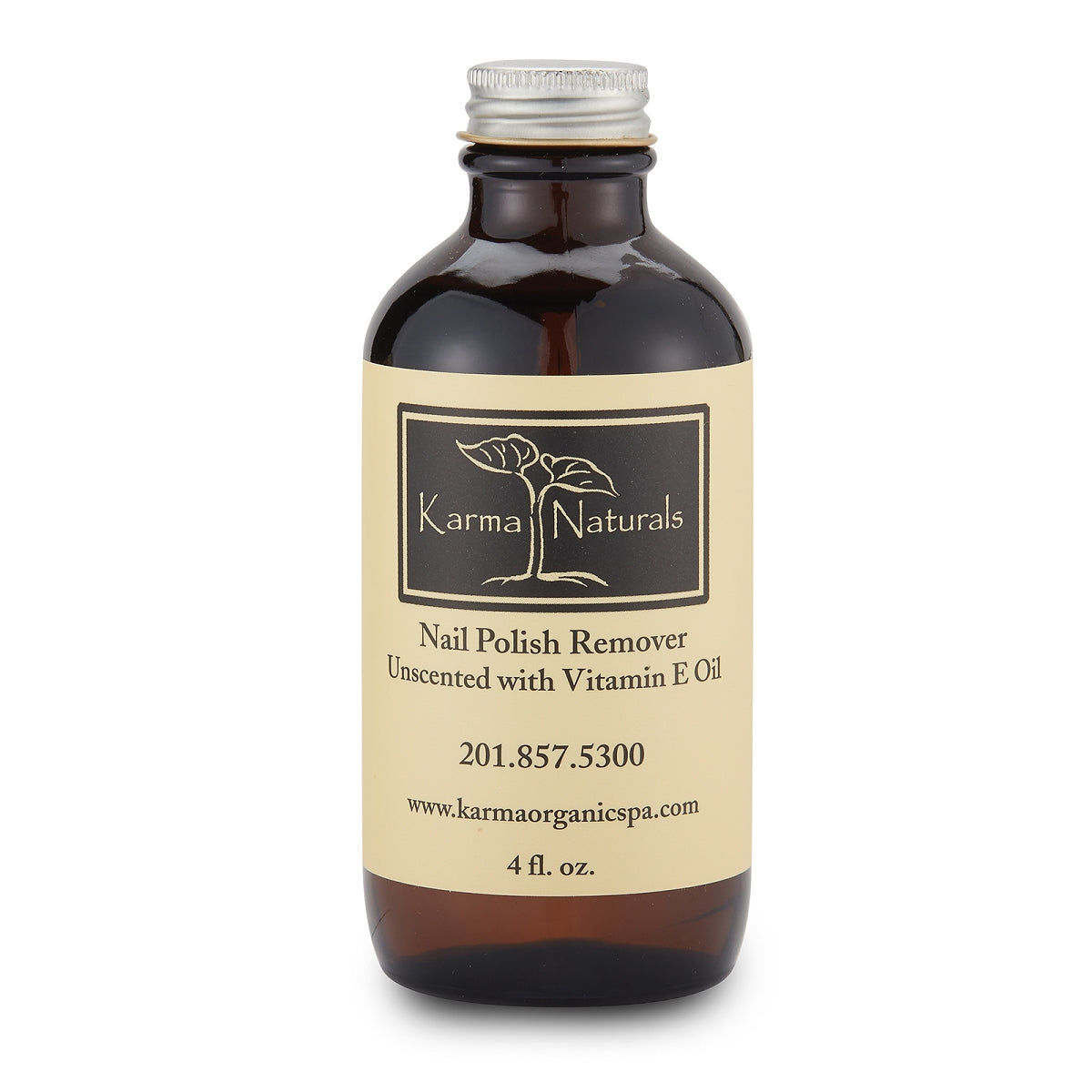 Karma Naturals Unscented Nail Polish Remover - 4 fl. Oz.