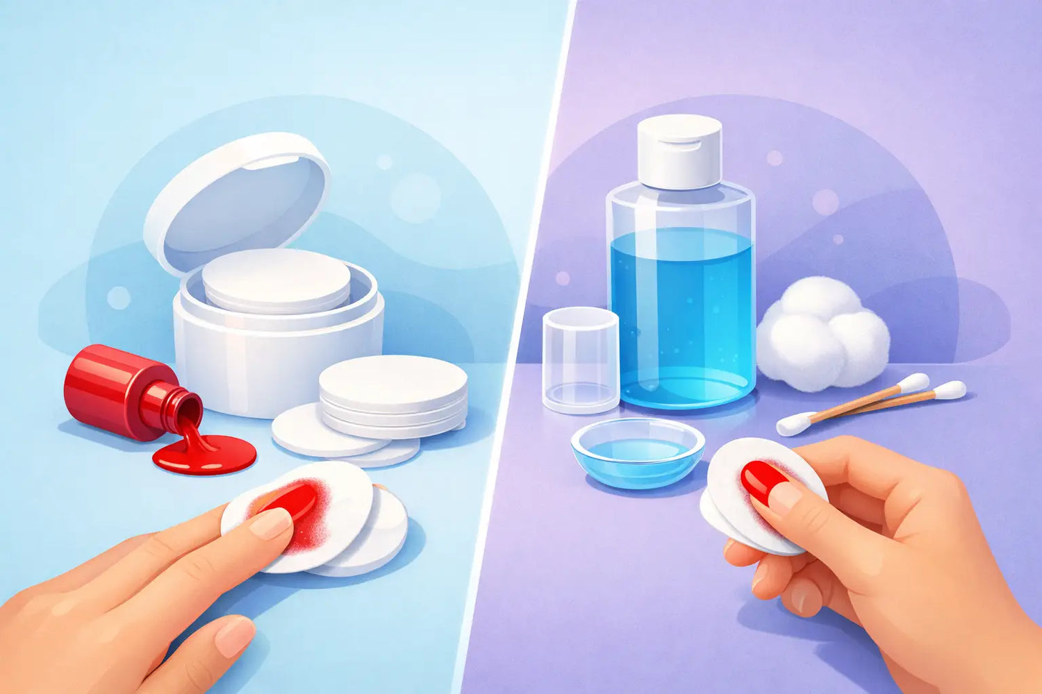 Nail Polish Remover Pads vs Liquid Remover