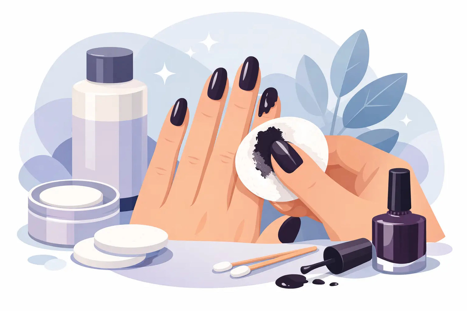How to Remove Dark Nail Polish Cleanly