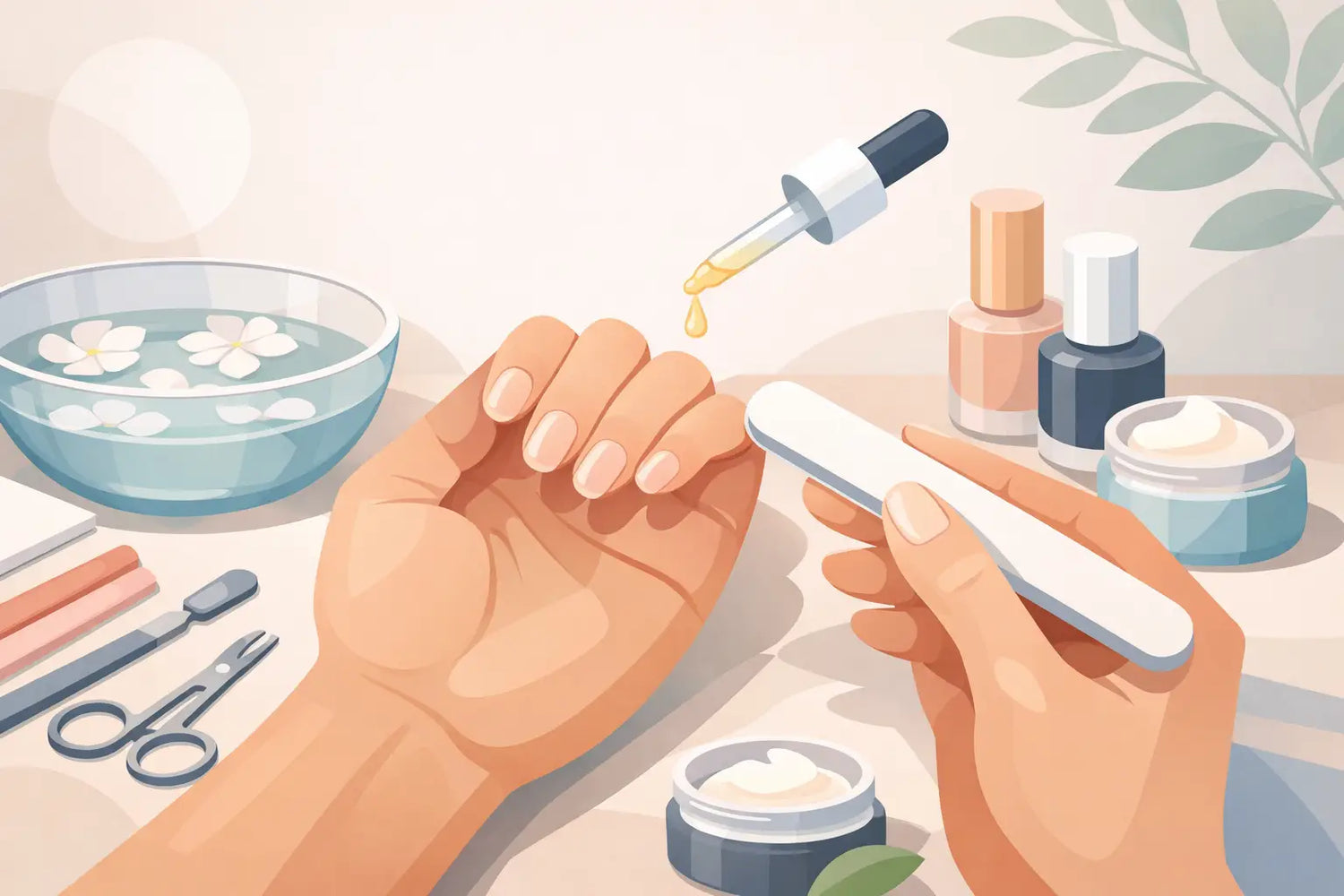 Clean Manicure Routine for Weak Nails