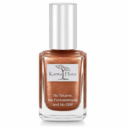 Karma Organic Vegan Non-Toxic Nail Polish – [Beach Bronze] – Cruelty-Free Long-Lasting Nail Color
