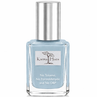 Karma Organic Vegan Non-Toxic Nail Polish – [Benoit Blue] – Cruelty-Free Long-Lasting Nail Color