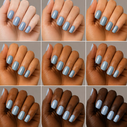 Karma Organic Vegan Non-Toxic Nail Polish – [Benoit Blue] – Cruelty-Free Long-Lasting Nail Color
