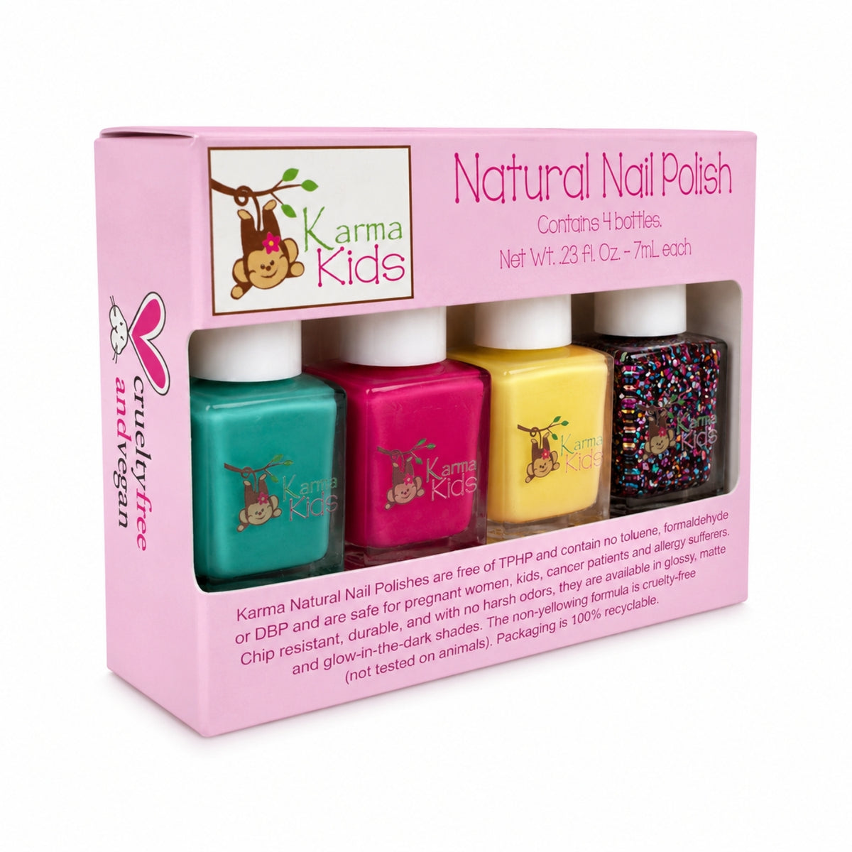 Karma Organic Vegan Non-Toxic Nail Polish – [Karma Kids Box Set NO.3] – Cruelty-Free Long-Lasting Nail Color
