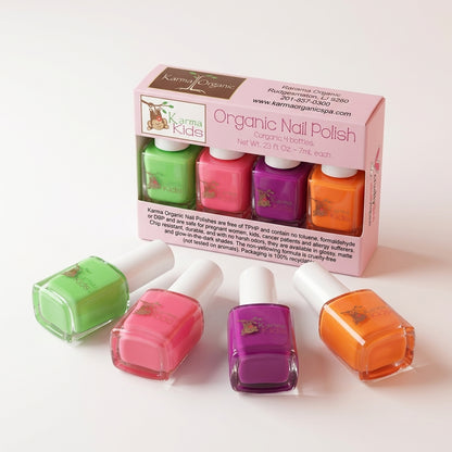 Karma Organic Vegan Non-Toxic Nail Polish – [Karma Kids Box Set NO.2] – Cruelty-Free Long-Lasting Nail Color