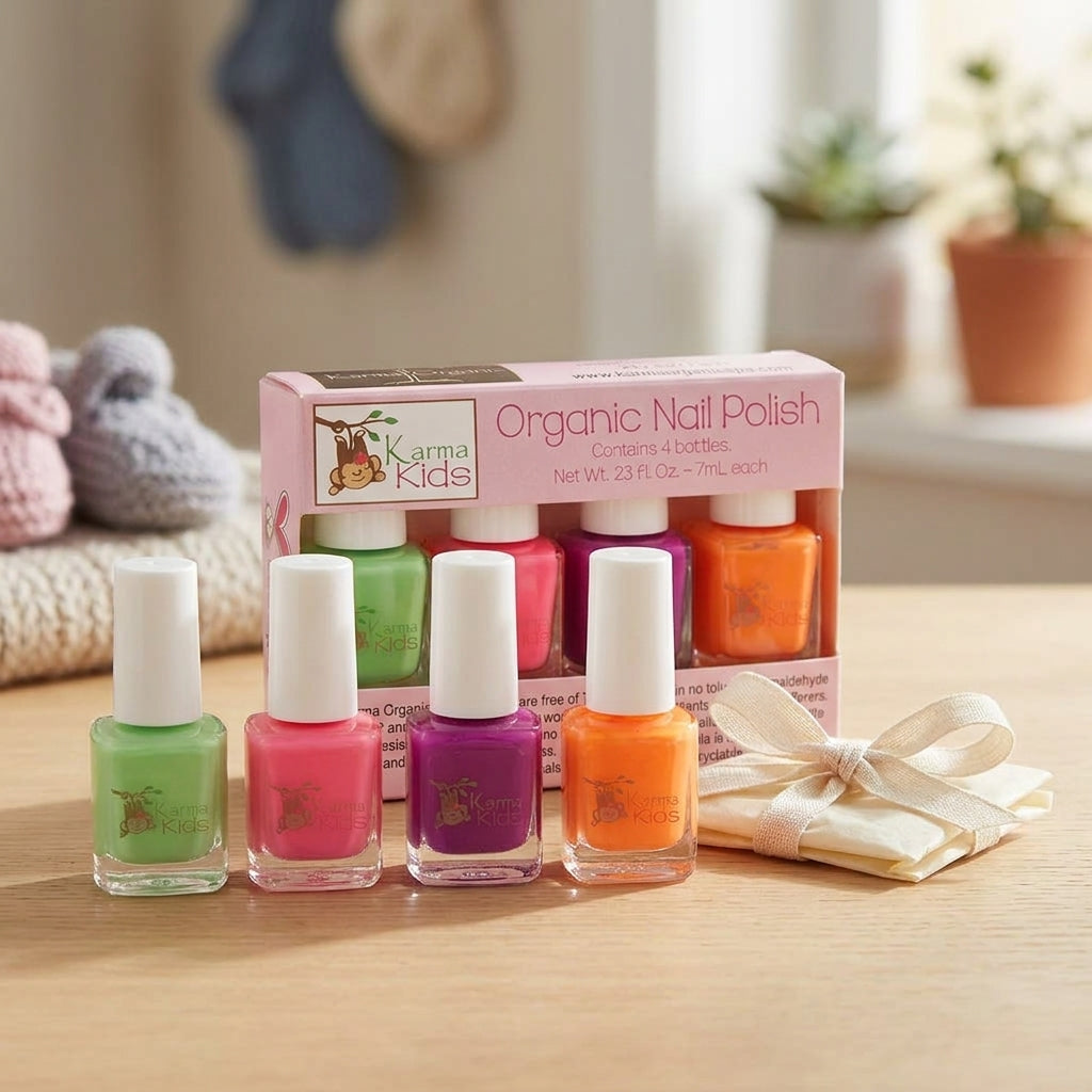 Karma Organic Vegan Non-Toxic Nail Polish – [Karma Kids Box Set NO.2] – Cruelty-Free Long-Lasting Nail Color