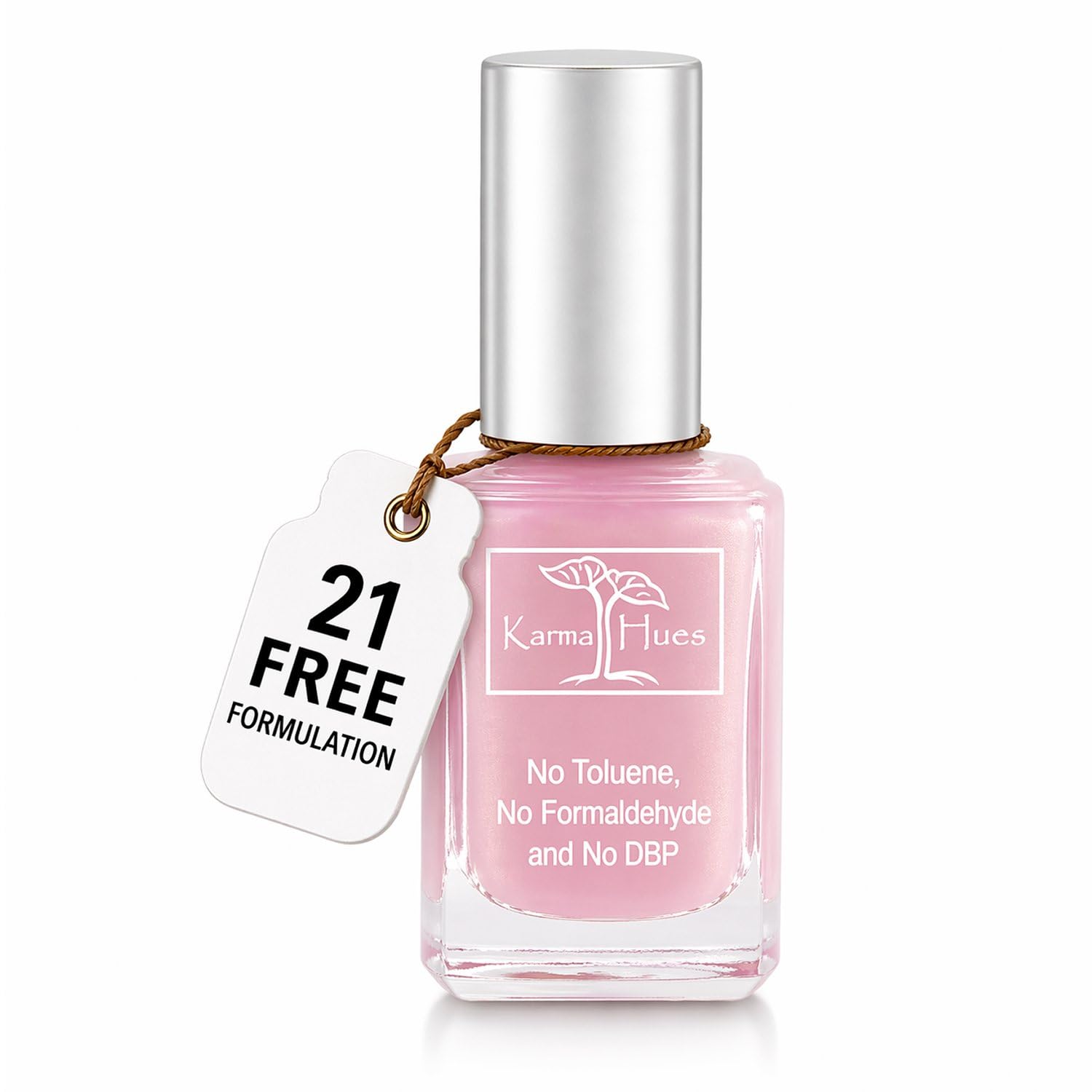 Karma Organic Vegan Non-Toxic Nail Polish – [Pretty in Pink] – Cruelty-Free Long-Lasting Nail Color