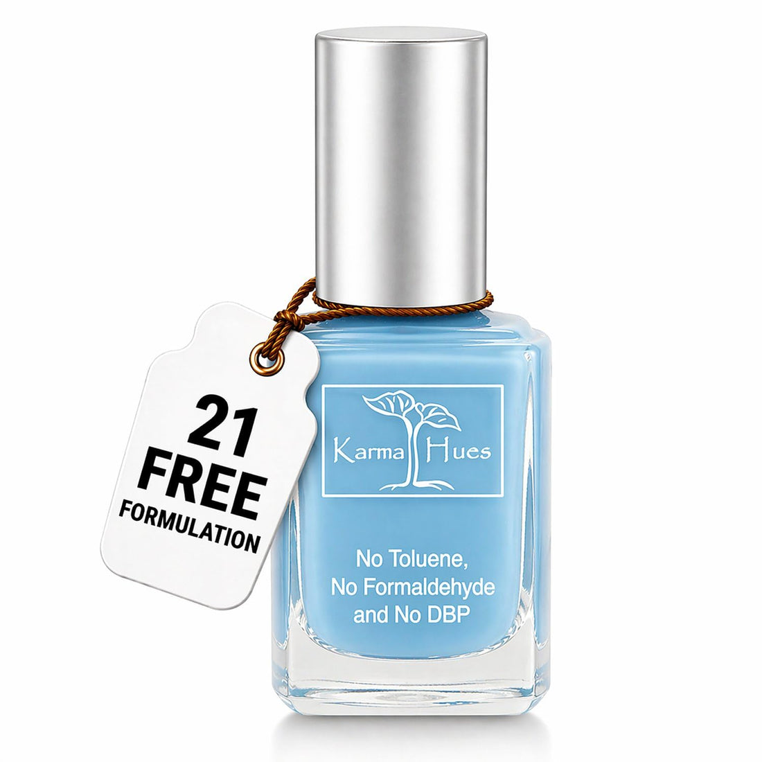 Karma Organic Vegan Non-Toxic Nail Polish – [Benoit Blue] – Cruelty-Free Long-Lasting Nail Color