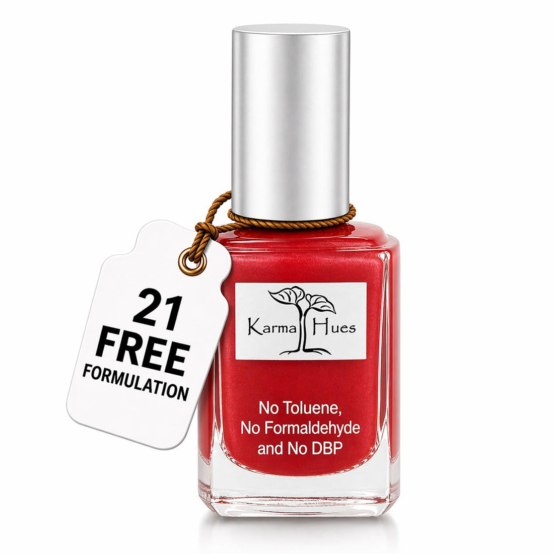 Karma Organic Vegan Non-Toxic Nail Polish – [Little Red Dress] – Cruelty-Free Long-Lasting Nail Color